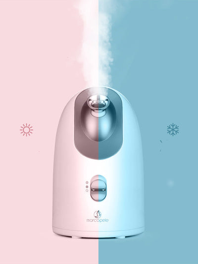 Hot and cold face steamer 
